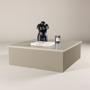 Nohr Vierkante Salontafel 'Mistina' MDF, 90 x 90cm, kleur Beige