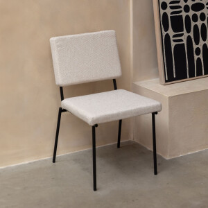 Zuiver Eetkamerstoel 'Fellow' kleur Off White