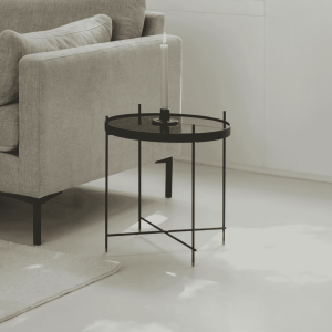 Zuiver Ronde Bijzettafel 'Cupid' Glas, 43cm