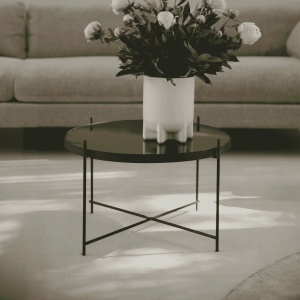 Zuiver Ronde Salontafel 'Cupid' Glas, kleur Zwart