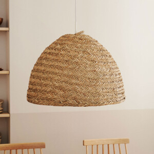 Kave Home Lampenkap 'Fonteta' Zeegras, Ø60cm