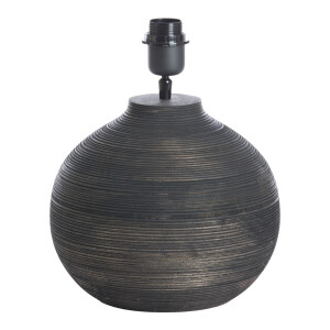 Light & Living Tafellamp 'Khomai' Mangohout, 32cm (excl. kap)