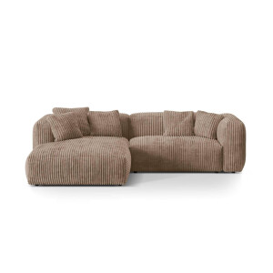 2-zits hoekbank Martina ribstof links | Micadoni