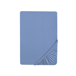 Biberna Jersey hoeslaken (Blauw, 140-160 x 200 cm)