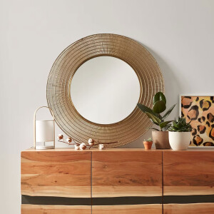 Kave Home Spiegel 'Place' 80cm, kleur Koper