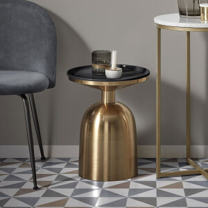 Kave Home Bijzettafel 'Physic' 38cm, kleur Goud