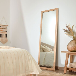 Kave Home Spiegel 'Wilany' 152 x 52cm, kleur Naturel