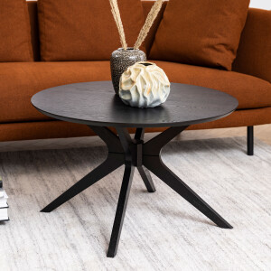 Bendt Salontafel 'Evald' 80cm, kleur Zwart