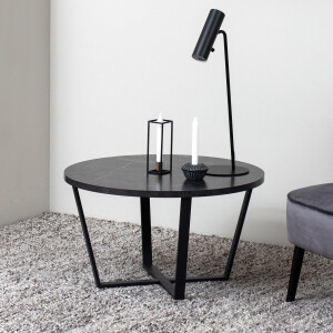 Bendt Ronde Salontafel 'Per' Zwart Marmerlook, Ø77cm