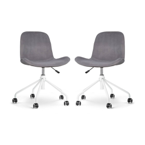Set van 2 bureaustoelen Nout-Fé velvet | Nolon