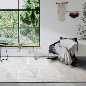 Wollen Vloerkleed Alexis - Crème 280x190cm - Wol - Dekbed-Discounter.nl