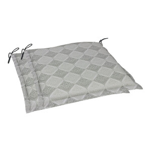 GO-DE Textil Tuinkussen (Set van 2 kussens, Grijs)