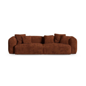 Modulaire 4-zitsbank Martina ribstof | Micadoni Home