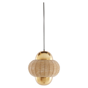 Light & Living Hanglamp 'Cetara' Kralen, 26cm, kleur Goud/Brons