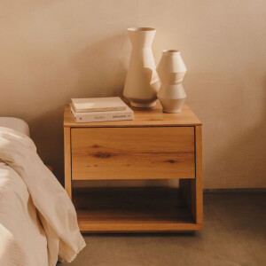 Kave Home Nachtkastje 'Alguema' Eiken, 60 x 40cm