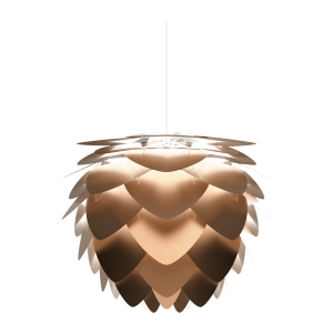 Aluvia Medium hanglamp brushed bronze  - met koordset wit - Ø 59 cm