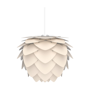 Aluvia Mini hanglamp pearl white - met koordset wit - Ø 40 cm