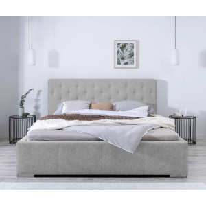 andas Gestoffeerd bed Lerum optioneel met lattenbodem, matras h2 of h3 en bedlade