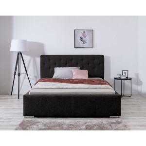 andas Gestoffeerd bed Lerum optioneel met lattenbodem, matras h2 of h3 en bedlade