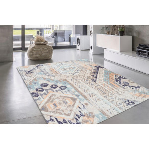 andas Vloerkleed Ruben Vintage, stijlvolle glans, plat vloerkleed, multicolour, zacht