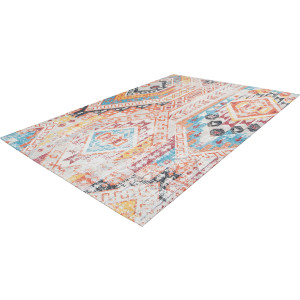 my home Vloerkleed Ruben Vintage, stijlvolle glans, plat vloerkleed, multicolour, zacht