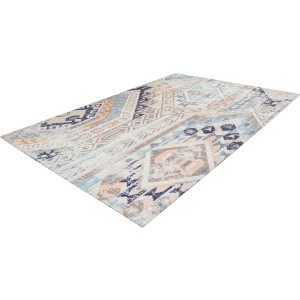 my home Vloerkleed Ruben Vintage, stijlvolle glans, plat vloerkleed, multicolour, zacht