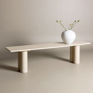 Nohr Eetkamerbank 'Anh' 180cm, kleur Whitewash