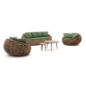 Apple Bee Cocoon/ROUGH-K stoel-bank loungeset 5-delig - Laagste prijsgarantie!