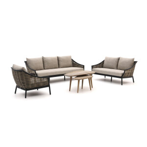 Apple Bee Milou/ROUGH-K stoel-bank loungeset 5-delig - Laagste prijsgarantie!