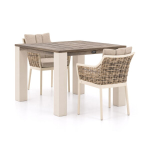 Apple Bee Milou/ROUGH-X 100cm dining tuinset 3-delig - Laagste prijsgarantie!