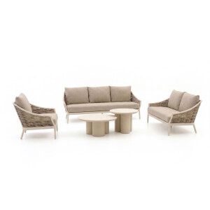 Apple Bee Milou/Tonga stoel-bank loungeset 5-delig 6-zits - Laagste prijsgarantie!