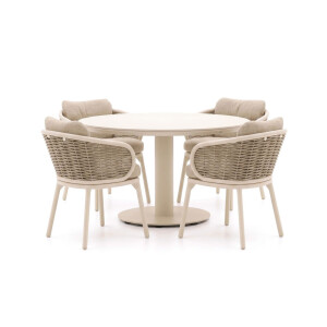 Apple Bee Pine Key/Melville ø 140cm dining tuinset 5-delig - Laagste prijsgarantie!