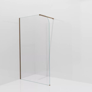 Aqua Vista losse afgeronde glasplaat - 80x200cm - 8mm - zonder profielset - helder glas R-GS-2120-80-RG