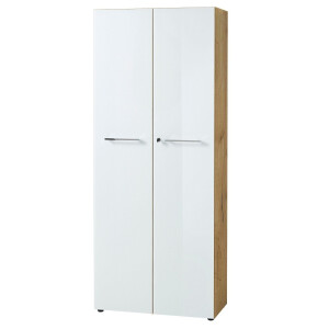 Archiefkast Monteria 197 cm hoog in navarra eiken met wit