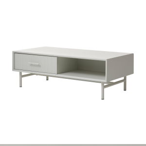 Arlo houten salontafel met lade grijs/beige - 120 x 60 cm