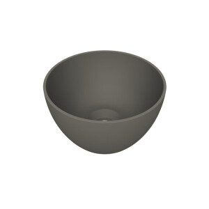 Arqua Olivia Waskom - 22x22cm - rond - opbouw - mat quartz grijs WAS650251