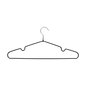 Esmee kledinghangers zwart - set van 10