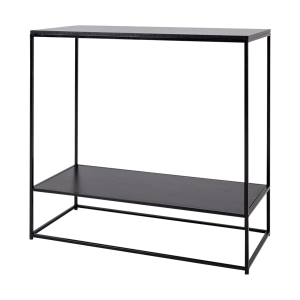 Karen metalen sidetable zwart - 80 x 36 cm