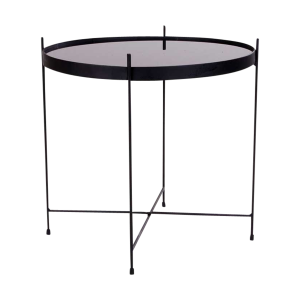 Liliana ronde bijzettafel zwart - Ø 48 cm