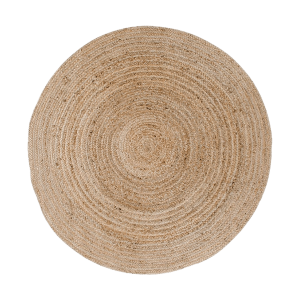 Milou jute vloerkleed naturel - Ø 90 cm