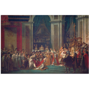 Artland Aluminium dibond print Kroning Napoleon I en Josephine geschikt voor binnen en buiten, buitenafbeelding