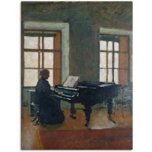 Artland Artprint Aan de piano. 1910 als artprint op linnen, poster in verschillende formaten maten