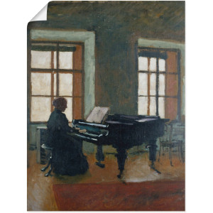 Artland Artprint Aan de piano. 1910 als artprint op linnen, poster in verschillende formaten maten