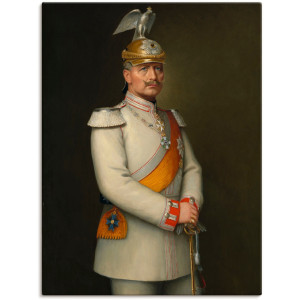 Artland Artprint Afbeelding van Kaiser Wilhelm II. als artprint op linnen, muursticker in verschillende maten