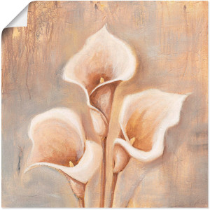 Artland Artprint Antieke bloemen als artprint van aluminium, artprint voor buiten, artprint op linnen, poster, muursticker