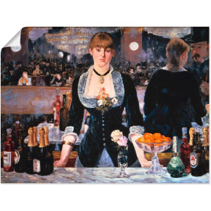 Artland Artprint De bar van de Folies-Bergeres, ca. 1881 als artprint op linnen, poster in verschillende formaten maten