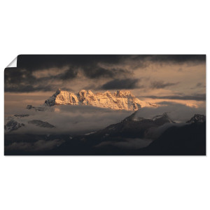 Artland Artprint Dents du midi, Zwitserse bergen als artprint op linnen, poster in verschillende formaten maten