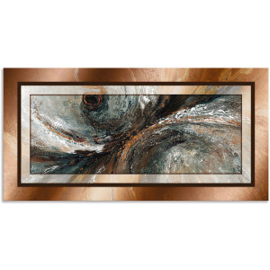 Artland Artprint Goud abstract 2 als artprint van aluminium, artprint voor buiten, artprint op linnen, poster in verschillende maten. maten