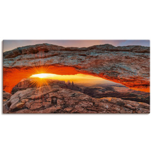 Artland Artprint Iconic Mesa Arch als artprint van aluminium, artprint voor buiten, artprint op linnen, poster in verschillende maten. maten