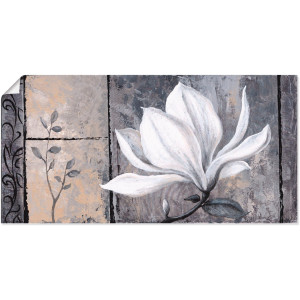 Artland Artprint Klassieke magnolia als artprint van aluminium, artprint voor buiten, artprint op linnen, poster, muursticker